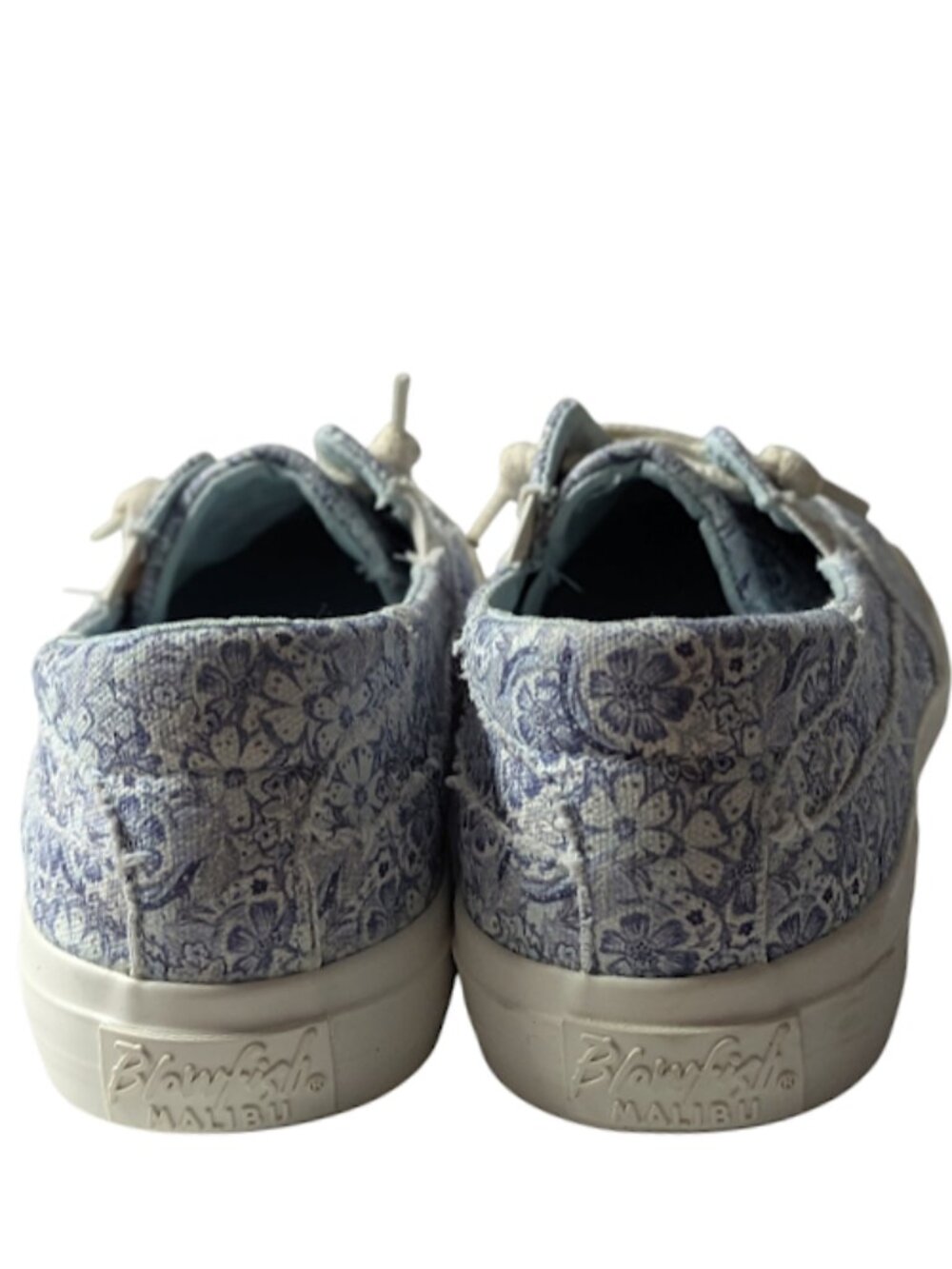 Blowfish Blue Floral Print Canvas Lace-Up EVA Insole Sneakers Size 7.5 NWOB - Picture 4 of 8